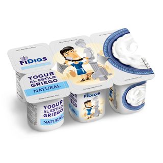 Yogur Griego Natural Dia Fidias Pack 6 X 125 G