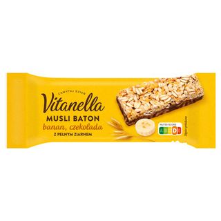 Vitanella Baton musli banan-czekolada, 40 g