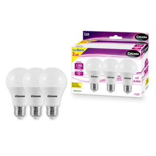 CEGASA Bombilla Led E27 10.5W-4.000K Luz Blanca 3U Cegasa