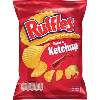 BAT. OND FRIES. KETCHUP RUFFLES 45GR