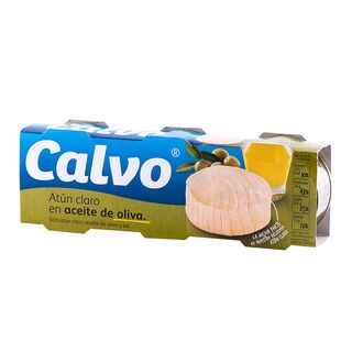 Calvo atún claro en aceite de oliva pack 3x80 g