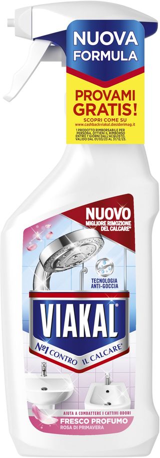 VIAKAL DETERGENTE ANTICALCARE FRESCO PROFUMO SPRAY 470ML   PRO7612