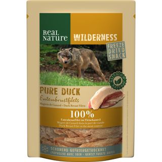 Real nature wilderness dog freeze dried snack 100g anatra