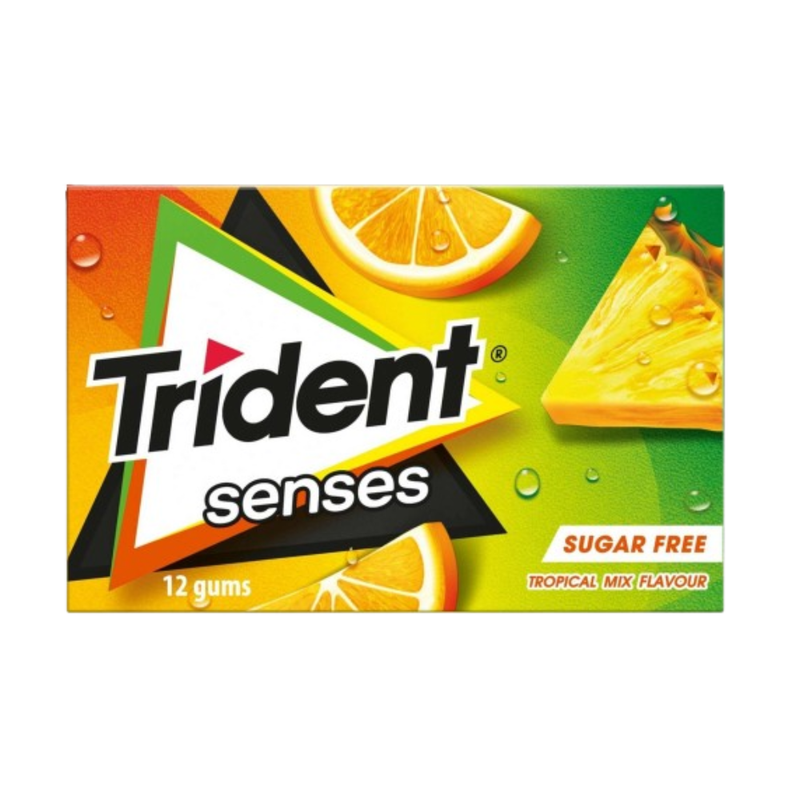 Trident Senses Tropical Pastilhas Elásticas 23g