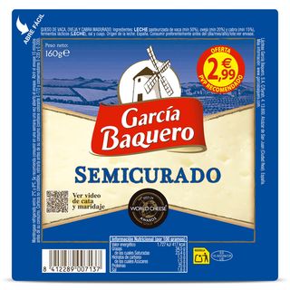 Queso Semicurado García Baquero 160 G