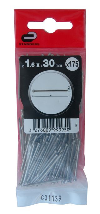 175 Pregos S/Cab Aco Pol 1.6X30 (15673350)