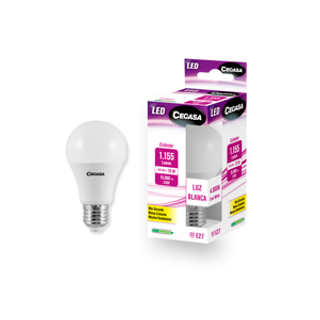 CEGASA Bombilla Led E27 10.5W-4.000K Luz Blanca Cegasa