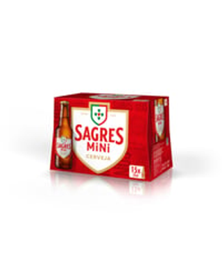 Cerveja Sagres mini caixa 15x25 cl