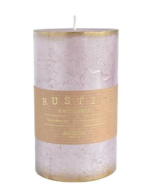 Artman Candles Świeca zapachowa Rustic patynowany Kolor różowy, Rozmiar średni