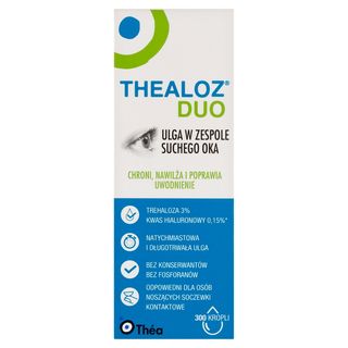 Thealoz Duo, Nawilżające krople do oczu, Ulga w zespole suchego oka