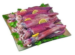 Calamari pescati Oceano Atlantico con reti da traino kg 0.50