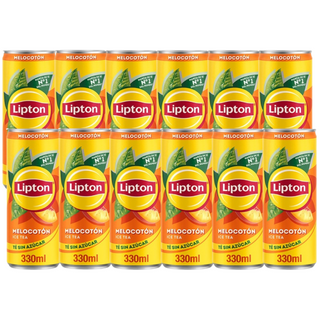 Pack 12x Lipton Melocotón Zero 330ml