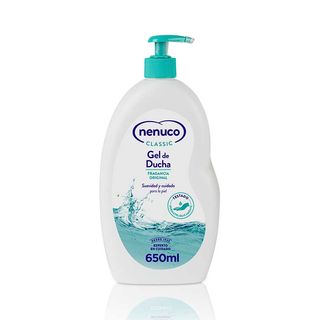 Nenuco Classic Gel de Ducha para Adultos y Niños, Fragancia Original, 650 ml (8428076006788)
