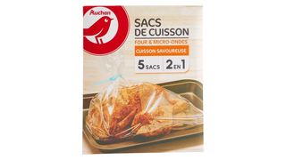 Auchan - Torebki do gotowania w piekarniku i kuchence mikrofalowej - 5 sztuk