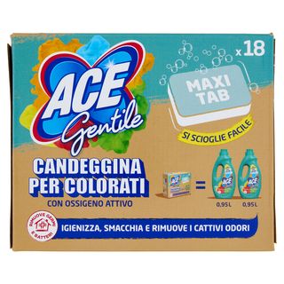Ace Gentile Maxi Tabs Candeggina Per Colorati 18 X 18 G