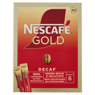 Nescafé Gold Decaf Caffè Solubile Decaffeinato 20 Bustine Da 1,7G