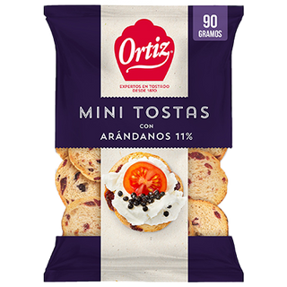 Mini Tostas Con Arandanos Ortiz Bimbo 90 G