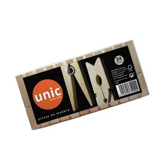 Pinzas De Madera 24 Uds (218031)
