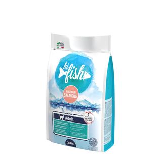 Hi fish cat adult salmone e riso 300g