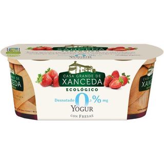 Yogur Eco De Fresa Desnatado 0% Casa G. Xanceda, Pack 2X125 Gr. (20106290)
