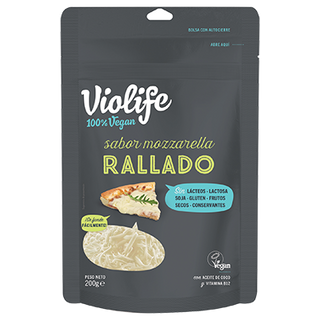 Rallado Sabor Mozzarella 100% Vegano Violife 200 G