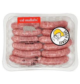 Salchichas De Cerdo Sin Pimienta Cal Mallafré 300G Aprox.