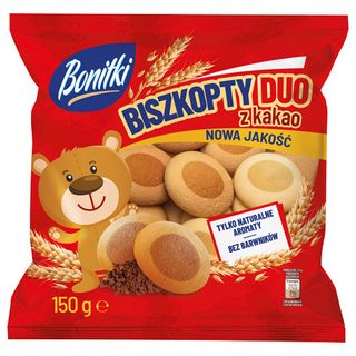 Bonitki Biszkopty Duo z kakao, 150 g