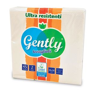 Tovaglioli ultra resistenti 45 pezzi, 2 veli, 38x38 cm
