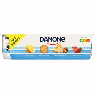 Yogur Macedonia Fresa Limon Galleta Danone P-8X120G