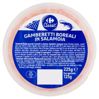 Carrefour Classic Gamberetti Boreali in Salamoia 225 g