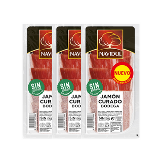 Pack 3x Jamón Navidul Curado en Lonchas 45g
