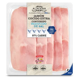 Jamón Cocido Extra Reducido En Sal Nuestra Alacena De Dia Sobre 150 G