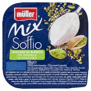 müller Mix Soffio Mousse di Bianco Più Granella di Pistacchio 120 g - 42392125