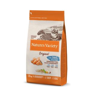 Nature'S Variety Original Adult Sterilised Salmón Pienso Para Gatos 3Kg