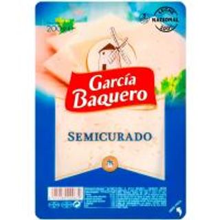 Queso Semicurado Mezcla G. Baquero Lonchas Bandeja 200 Gr. (7629579)