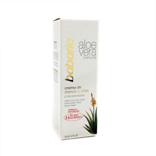Crema De Manos Y Uñas Concentrada Aloe Vera Natural 100Ml. Babaria (8410412702331)