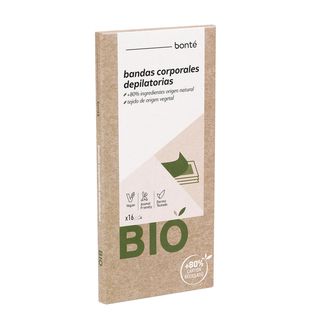 Bandas Depilatorias Corporales Bonté Bio 16 Uds (285443)