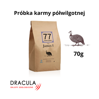 Próbka karmy półwilgotnej 77 Petfood James I z perliczką 40g
