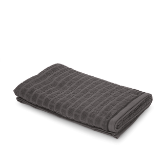 Asciugamano viso cotone Pop Corn Brick - grigio scuro