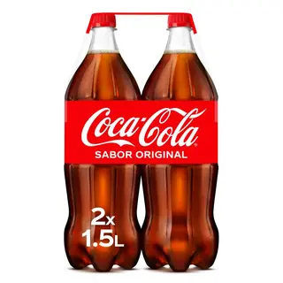 Coca Cola refresco pet pack 2 x 1,5 l