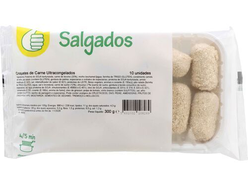 CROQUETES DE CARNE POLEGAR PARA FRITAR 10UN 300G