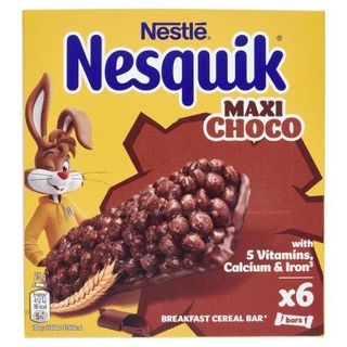 Nesquik Maxi Choco Barrette Di Cereali Con Cioccolato Al Latte 6 Snack Da 25 G - 217976