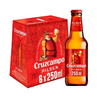 CRUZCAMPO Cerveza Botellín 250Ml, Pk-6