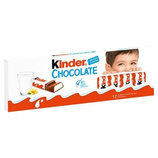 Kinder Chocolate Batonik z mlecznej czekolady z nadzieniem mlecznym 150 g (12 sztuk)