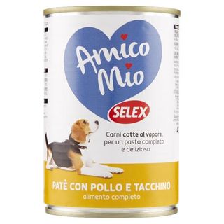 Selex Amico Mio Cane Paté Con Pollo E Tacchino 400 G - 484511