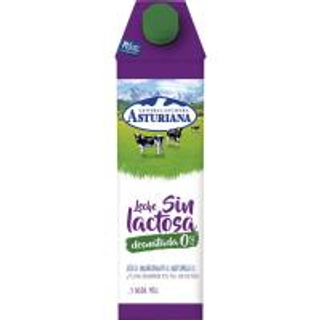 Leche Desnatada 0% Sin Lactosa M. G. Asturiana Brik 1 L. (16560666)