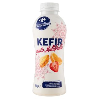 Carrefour Sensation Kefir gusto Multifrutti 480 g