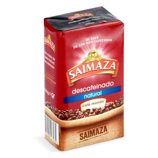Café Molido Natural Descafeinado Saimaza Paquete 250 Gr.