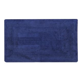 Tappeto bagno 50x80 cm  - cotone blu