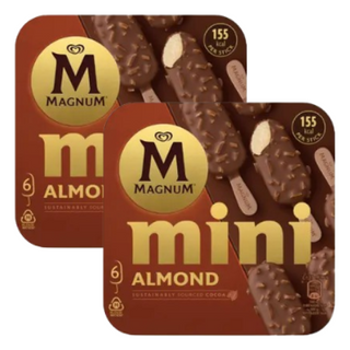 Pack 2x Magnum Mini Almendras 6u